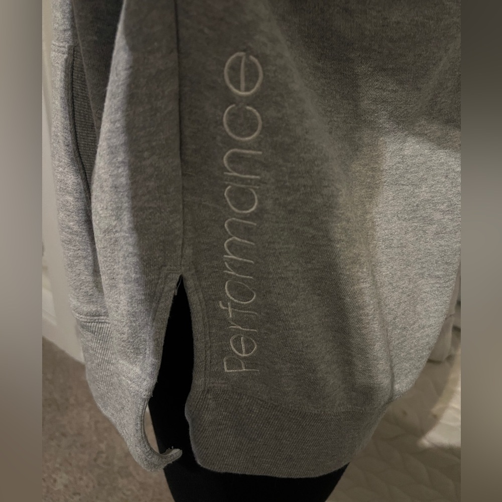 CALVIN KLEIN PERFORMANCE LIKE NEW! WOMEN’S HOODIE IN HEATHERED GRAY SIZE LARGE - Picture 6 of 10